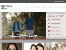 Tablet Screenshot of endocrinologyutah.com